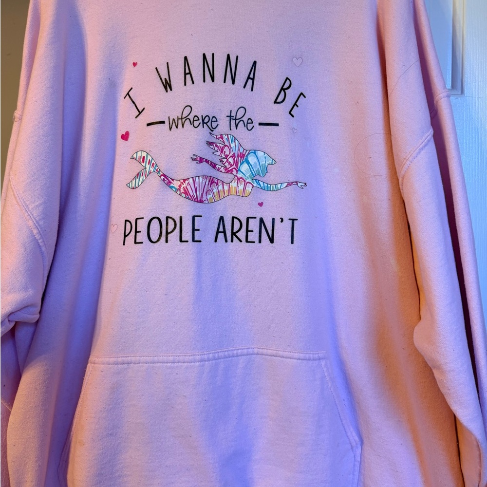 Gildan Light Pink Graphic Women's Sweater